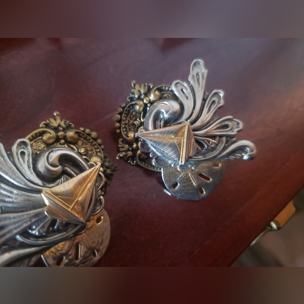 Vintage Clip ON Nautical Earrings